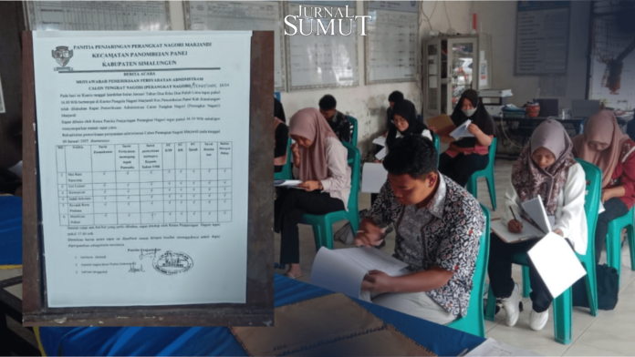 Ada Apa di Balik Penjaringan dan Seleksi Sekdes di Nagori Marjandi Simalungun?
